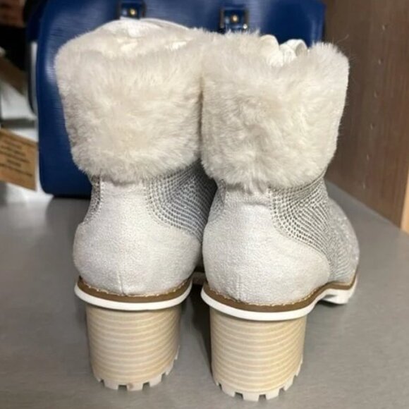 Lauren Lorraine Rhinestone Ankle Boots - Size 7 - Picture 3 of 3